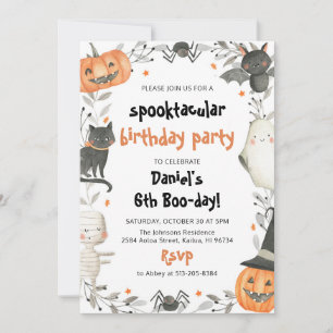 Invitation Spooktacular mignon Halloween Anniversaire Invitat