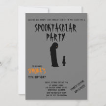 Spooktacular Party Halloween fantôme et enfant