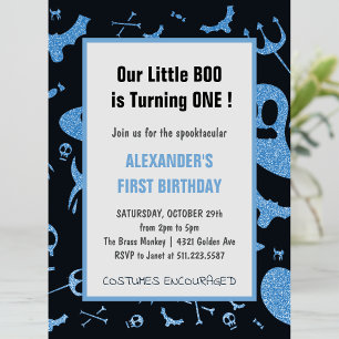 Invitation Spooktacular Petit livre Halloween 1er anniversair