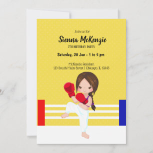 Invitation sport de kickboxing