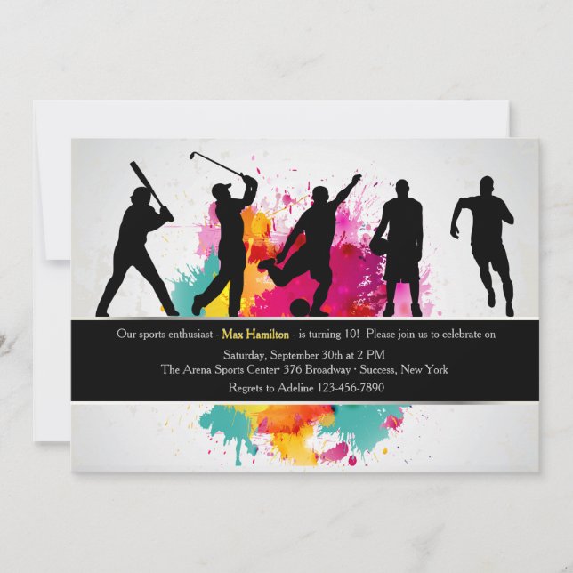 Invitation sportive (Devant)