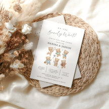 Sports Bear Baby Shower. Bearly Wait