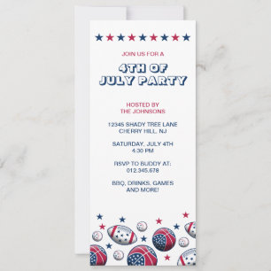 Invitation Sports du 4 juillet