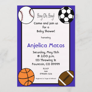 Invitation sports, garçon oh ! , en honorant, venez nous