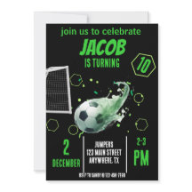 Sports Voler Soccer Objectif Anniversaire Invitati