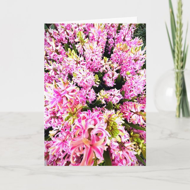 Invitation Spring Hyacinth Blank Card (Devant)