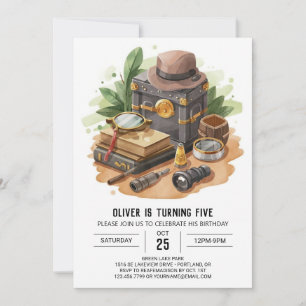 Invitation Spy Enchanted Detective Anniversaire