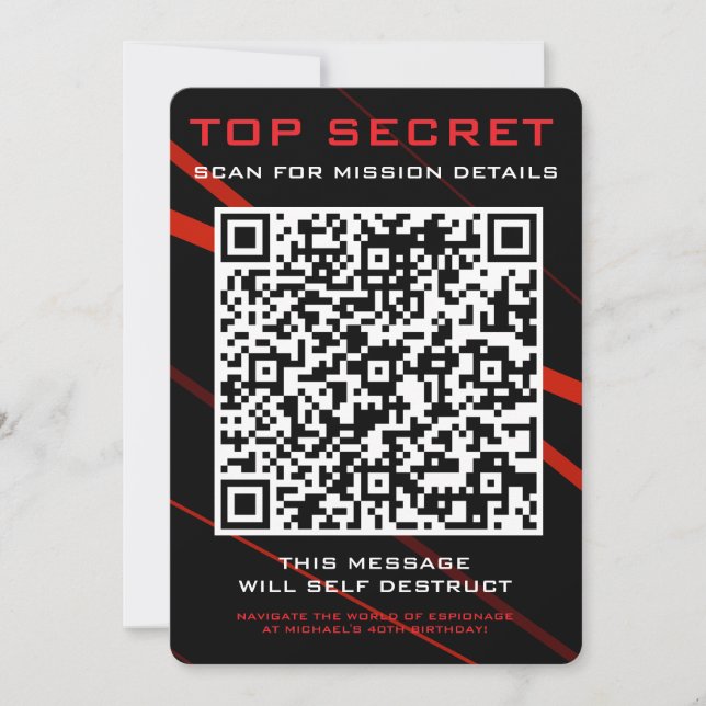 Invitation Spy Party (Devant)