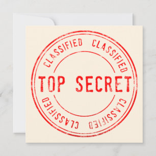 Invitation Spy Surprise fête d'anniversaire Top Secret Classi