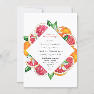 Invitation Squeeze   Agrumes   Fête des mariées florale