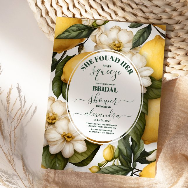 Invitation Squeeze principal Aquarelle moderne Fête des marié (Créateur téléchargé)