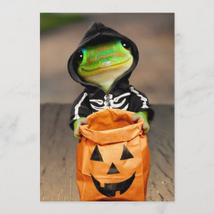 Invitation Squelette de Gecko