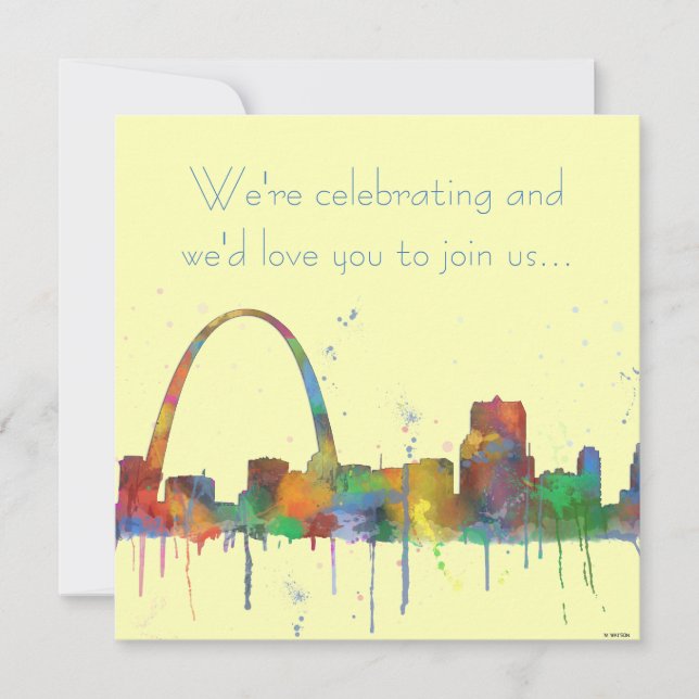 INVITATION ST LOUIS, MISSOURI SKYLINE (Devant)
