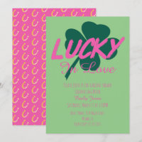 St Patrick Day Lucky rose nuptiale douche Invitati