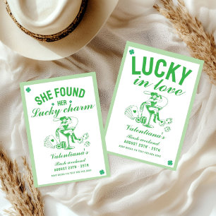 Invitation St patrick elle a trouvé son porte-bonheur enterre