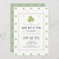 St. Patrick's Day Chic & Clean Green Birthday