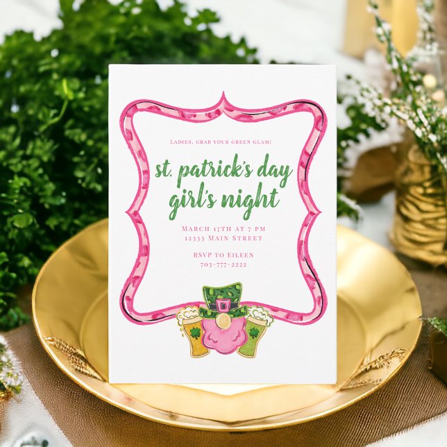 Invitation St Patrick's Day Fille's Night (Créateur téléchargé)