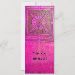 Invitation STAR DU MATIN, violet rose antique
