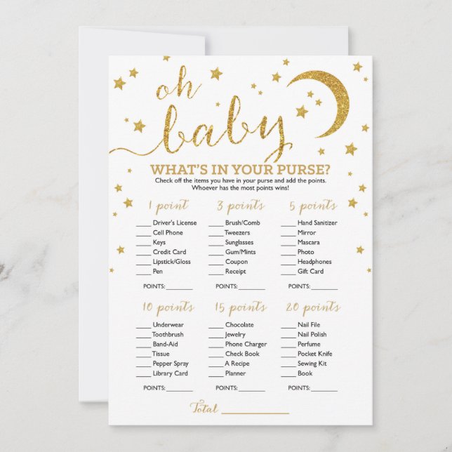 Invitation Star Gold Parties scintillant Ce qui est dans votr (Devant)