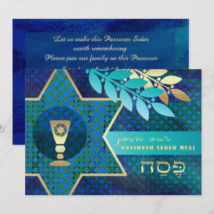Invitation Star of David, Seder de la Coupe Kiddush