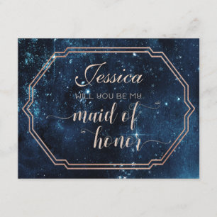 Invitation Star Sky Celestial Serez-vous ma servante d'honneu