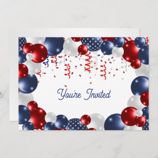 Invitation Star Spangled Celebration Birthday