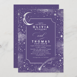 Invitation Starry Night Moon Tir Star Celestial Mariage