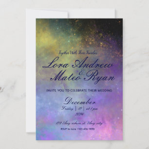 Invitation Starry Night Sky - Mariage élégant
