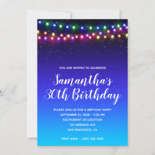 Invitation Starry Ombre Street Lights 30e anniversaire