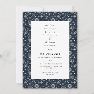 Invitation Stars Galaxy Space Science Mariage photo personnal