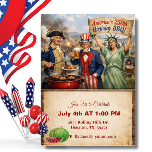 Invitation Statue de la Liberté : le 250e BBQ d'Amérique