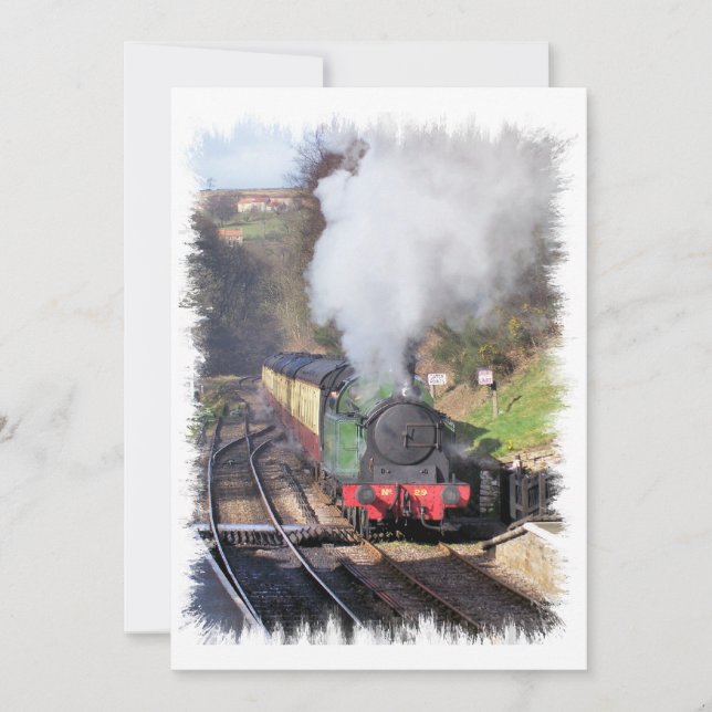 Invitation STEAM TRAINS (Devant)