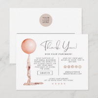STELLA Blush Pink Party Balloon Merci d'affaires