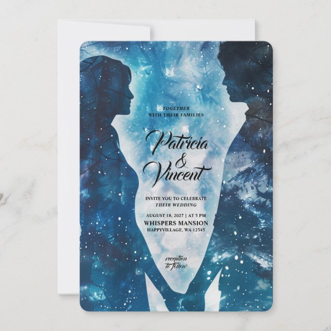 Invitation Stellar Love Couple Mariage (Devant)