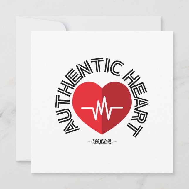 Invitation Sticker Authentic Heart 2024 (Devant)