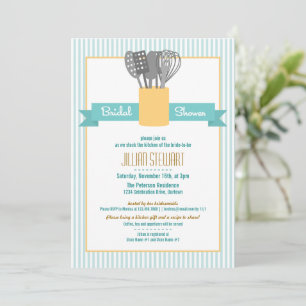 Invitation Stock branché de la cuisine nuptiale de douche Inv