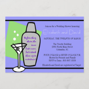 Invitation Stock de la douche du bar