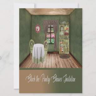 Invitation Stock de la Pantry Shower Invitation. Chambre conf