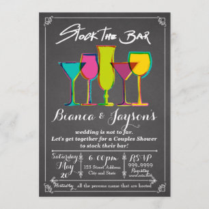 Invitation Stock de l'invitation de douches Bar Couples