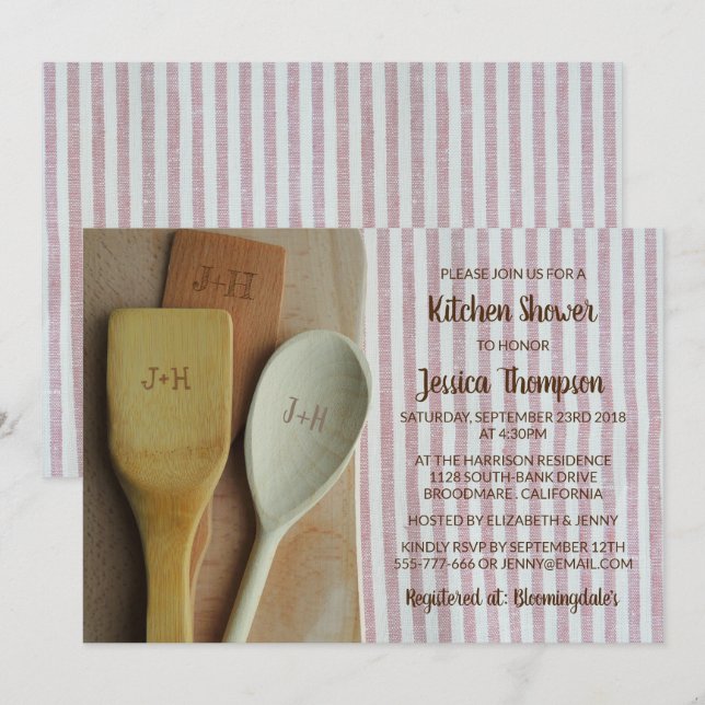 Invitation Stock La cuisine (Devant / Derrière)