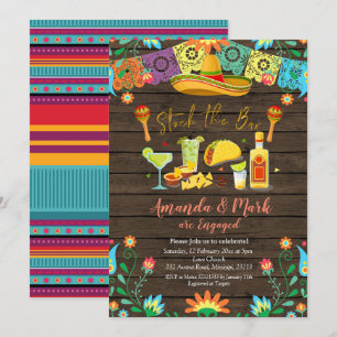 Invitation Stock mexicain Le Bar Fiesta Engagement Party