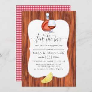 Invitation Stock The Bar and Grill Rustic