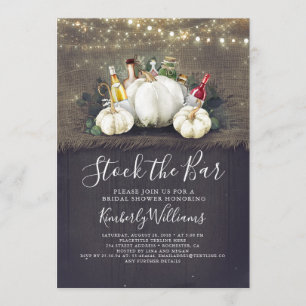 Invitation Stockez la partie/Fête de la mariée d'automne de