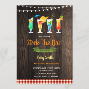 Invitation Stockez l'invitation de BBQ de barre