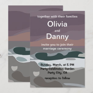 Invitation Storm Sky Cloud Sea Waves Nature Mariage