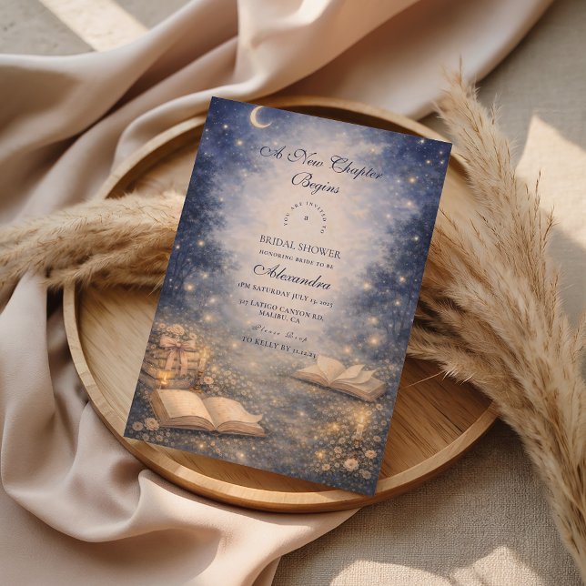 Invitation Storybook A New Chapter Bridal Shower (Créateur téléchargé)