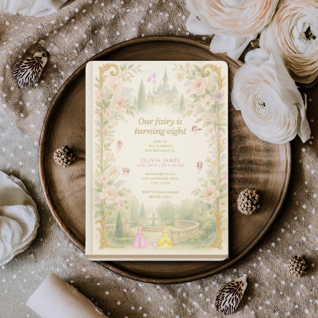 Invitation Storybook, fairy first, fairytale 8th birthday (Créateur téléchargé)