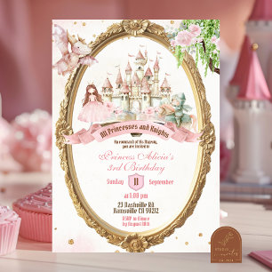 Invitation Storybook Fairytale Princess et Knights Anniversai