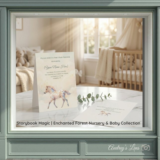Invitation Storybook Magic Enchanted Forest  (Storybook Magic | Enchanted Forest Nursery & Baby Collection)
