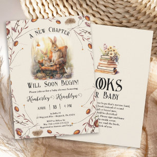 Invitation Storybook New Chapter Baby showers livres thématiq